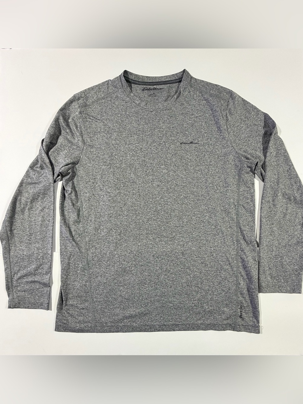Eddie Bauer Men's Gray Heather Long Sleeve Performance Shirt